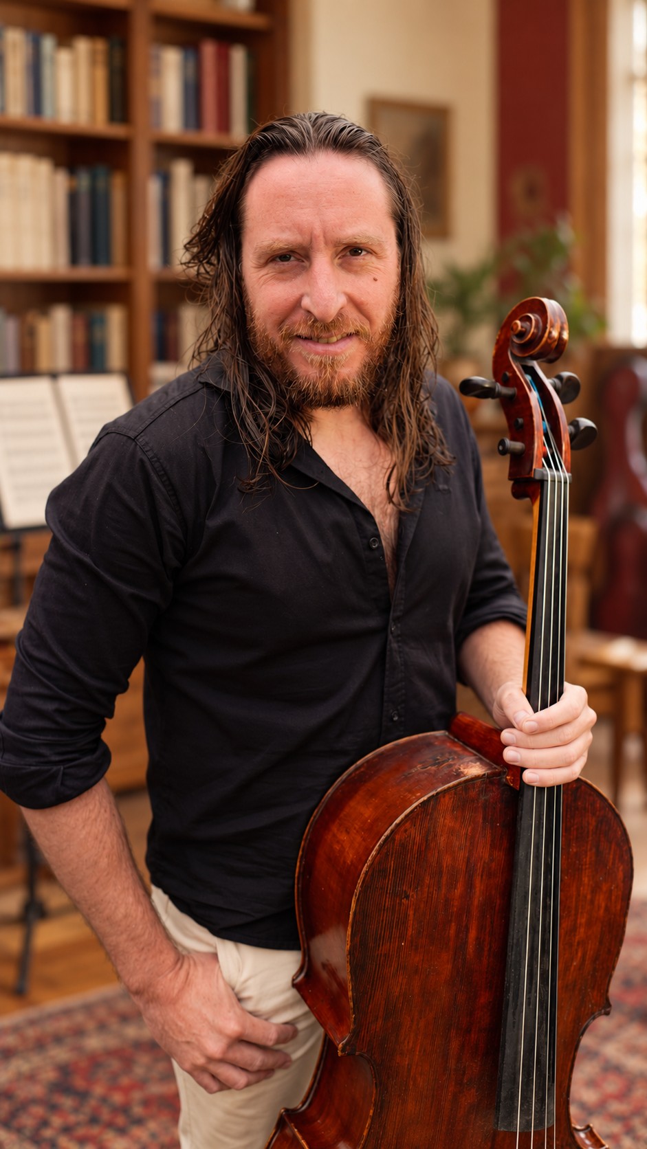 Ramiro Zárate Gigli con su violonchelo